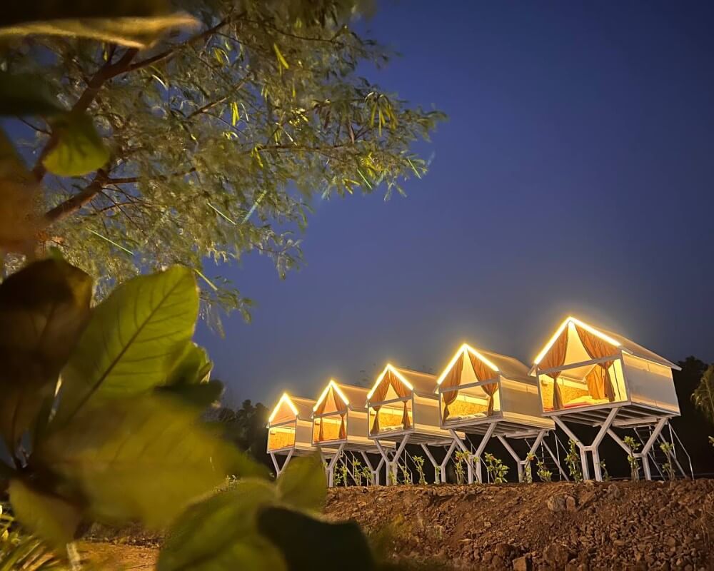 Relaxing on the cottage balcony