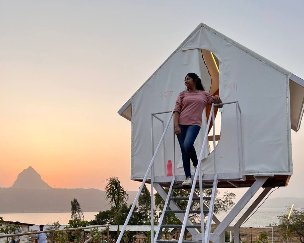 Balcony view from the cottage