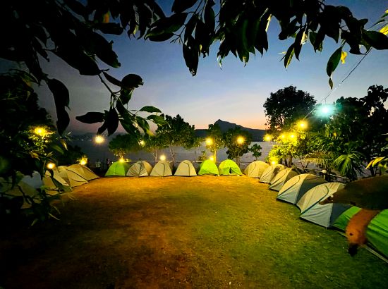 Group of friends at Pawna Lake