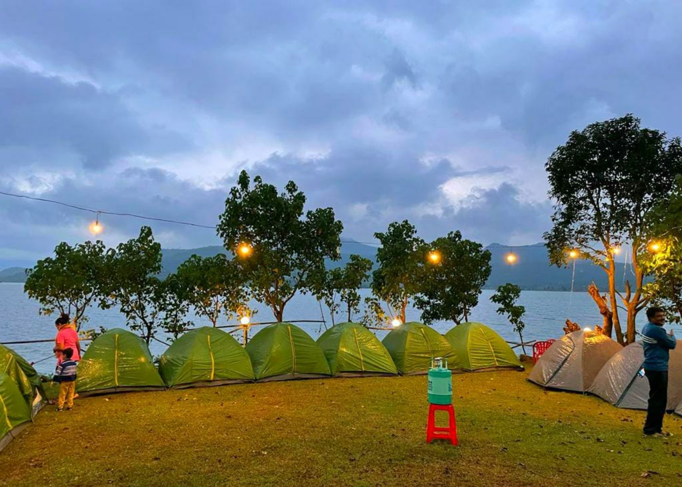 Camping tent at Pawna Lake